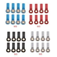 pack of 8pcs aluminum alloy m3 metal ball head holder tie link rod end joint rc climbing crawlers car for 110 d90 scx10