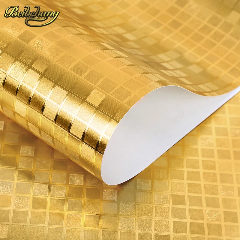 3d обои с блестящей мозаикой рулонный фон из золотой фольги настенная бумага KTV