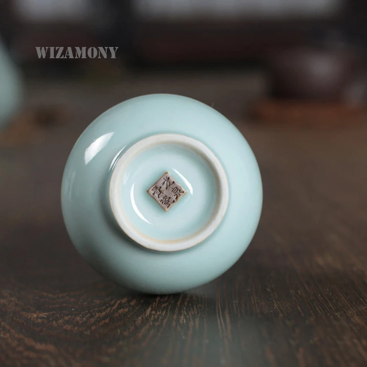 WIZAMONY Новое поступление традиционная китайская фарфоровая Настольная Ваза Longquan