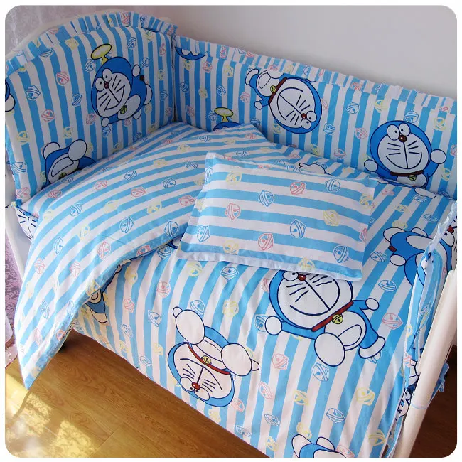 

9pcs Animal Car baby bedding bed around baby room decoration 100% cotton cot nursery bedding,4bumper/sheet/pillow/duvet