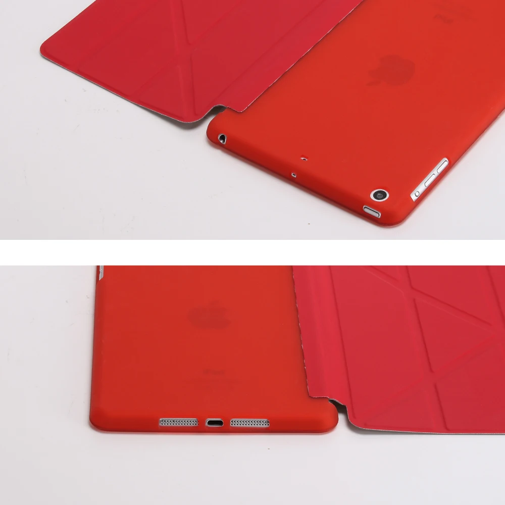 Ультратонкий чехол из искусственной кожи с подставкой для iPad mini 4 цветной