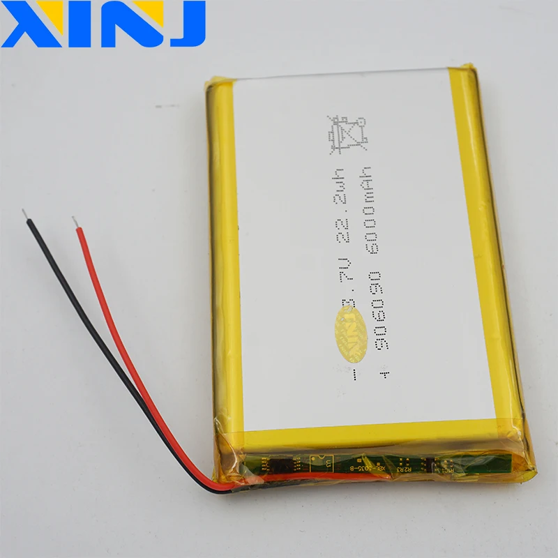 XINJ 3 7 В 6000 мАч литий полимерный аккумулятор lipo cell 906090 для GPS PSP PS5 ipod PAD MID