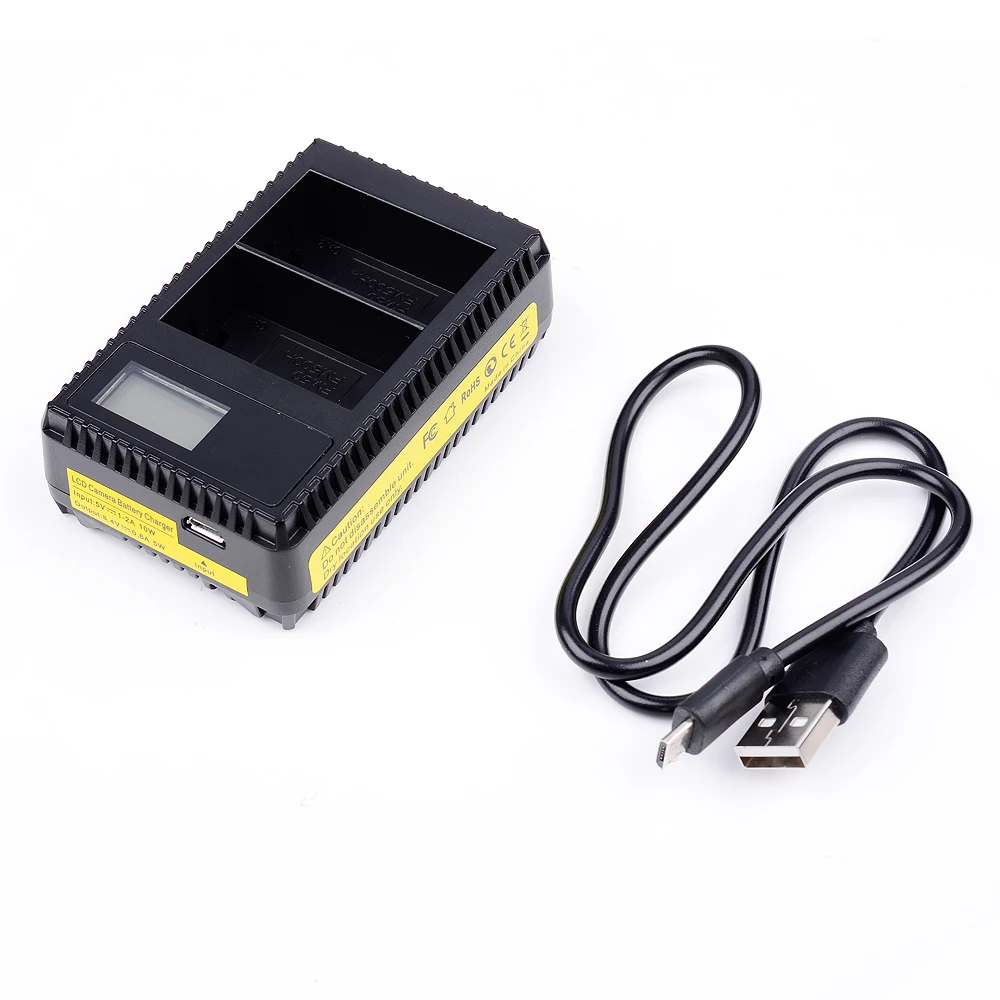 USB ЖК дисплей два слота быстрое Цифровое зарядное устройство для аккумулятора Sony