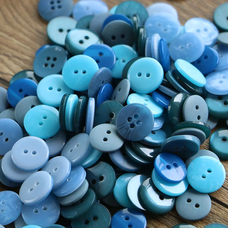 MIX circular100PCS 10-15 мм 100 шт смешанные маленькие пуговицы для швейные Крепежные изделия для скрапбукинга и рукоделия ручной работы разных цветов и стилей - Цвет: MIX circular100PCS