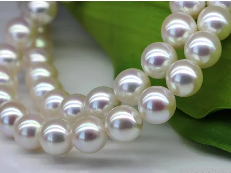 Japan Akoya natural seawater pearl necklace imported light glass mirror round 8-8.5MM mother GIFT | Украшения и аксессуары