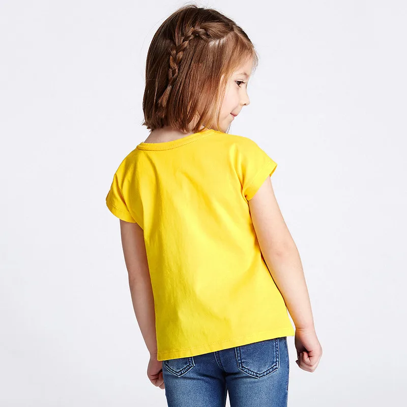 Jumpingbaby/Коллекция года; футболка для девочек; топы с принтом животных; летняя футболка; детская футболка; Koszulka; Жираф; Camiseta Princesas Roupa Menina