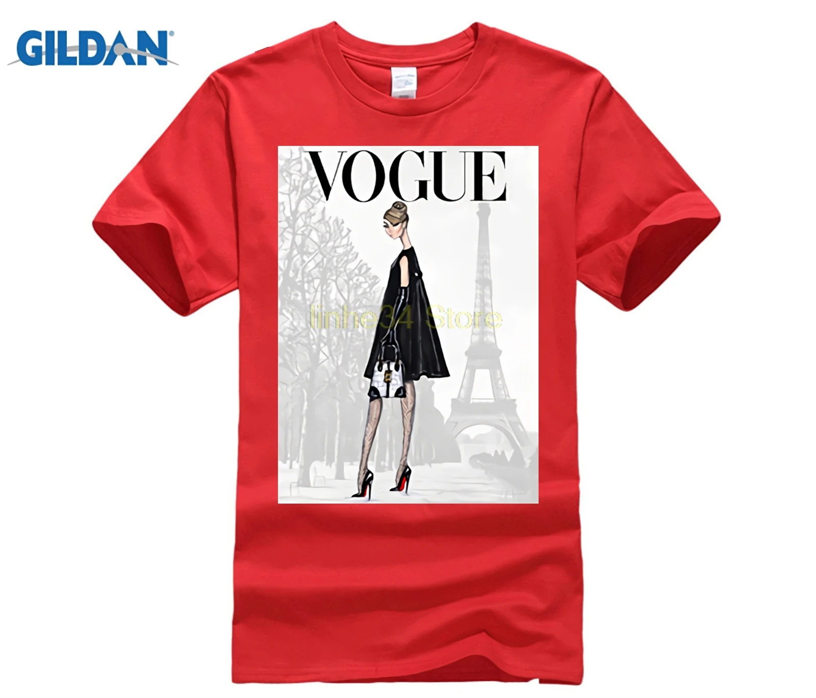 GILDAN Футболка мужская Мода Vogue футболка сексуальная женщина лето принт короткий