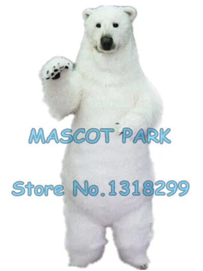

realistic polar bear mascot costume adult size high quality fur white polar bear theme anime cosply costumes carnival 2969