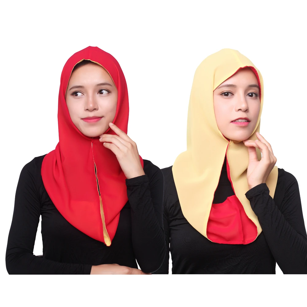 Новинка 2016 мусульманский женский шарф шифоновый хиджаб головной убор 2 вида