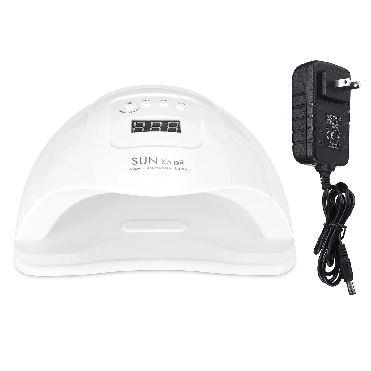 White US Plug 50 Вт 36leds SUN X5 плюс 4 режима ультрафиолетовые лучи лампы для ногтей Сушилка Гель-лак, маникюр, машинка для маникюра, инфракрасного зондирования 10 s/30 s/60 s/99 s таймер - Цвет: White US Plug