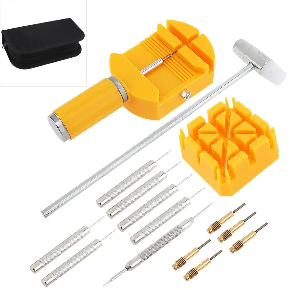 

16pcs/set Multi-function Precision Combination Watch Opening Watch Band Remover Tool with Storage Canvas Bag for Watch Repair