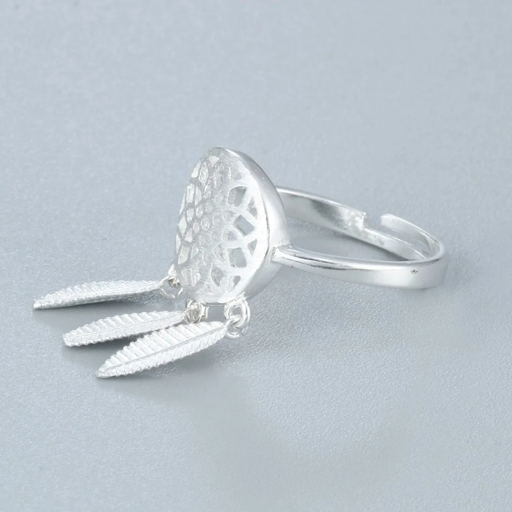 Chandler Dream catcher Bohemia Ring Leaf Drop Cute Smart Fashion Jewelry For Ladies Womens Homme feminine Bague | Украшения и