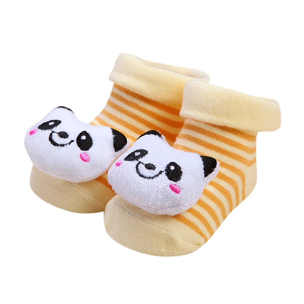 Детские домашние нескользящие носки милые для новорожденных с героями - Фото №1