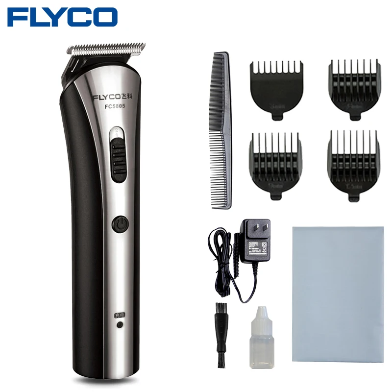 Gray Flyco машинка для стрижки волос в ЖК-дисплей Дисплей машинка для стрижки волос для собак кошек Перезаряжаемые Biuld в гребень дизайн стрижка машина 100 V-240 V FC5805 - Цвет: Gray