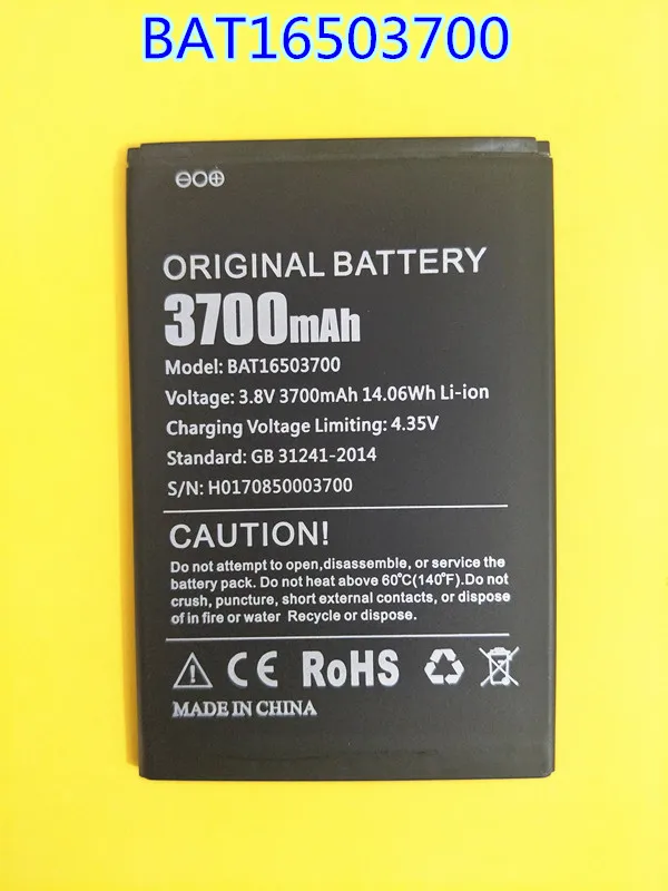 AZK New 3.8V for Doogee X7 Pro Battery Batterie Bateria Batterij Accumulator BAT16503700 3700mAh | Мобильные телефоны и