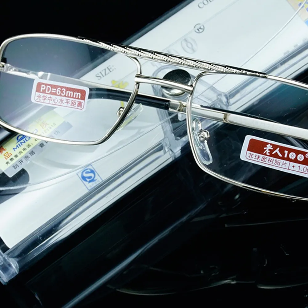Очки для чтения с двойным лучом полная оправа из сплава 2019 = Clear Vida + 4 5 6 7 8 To 12 |