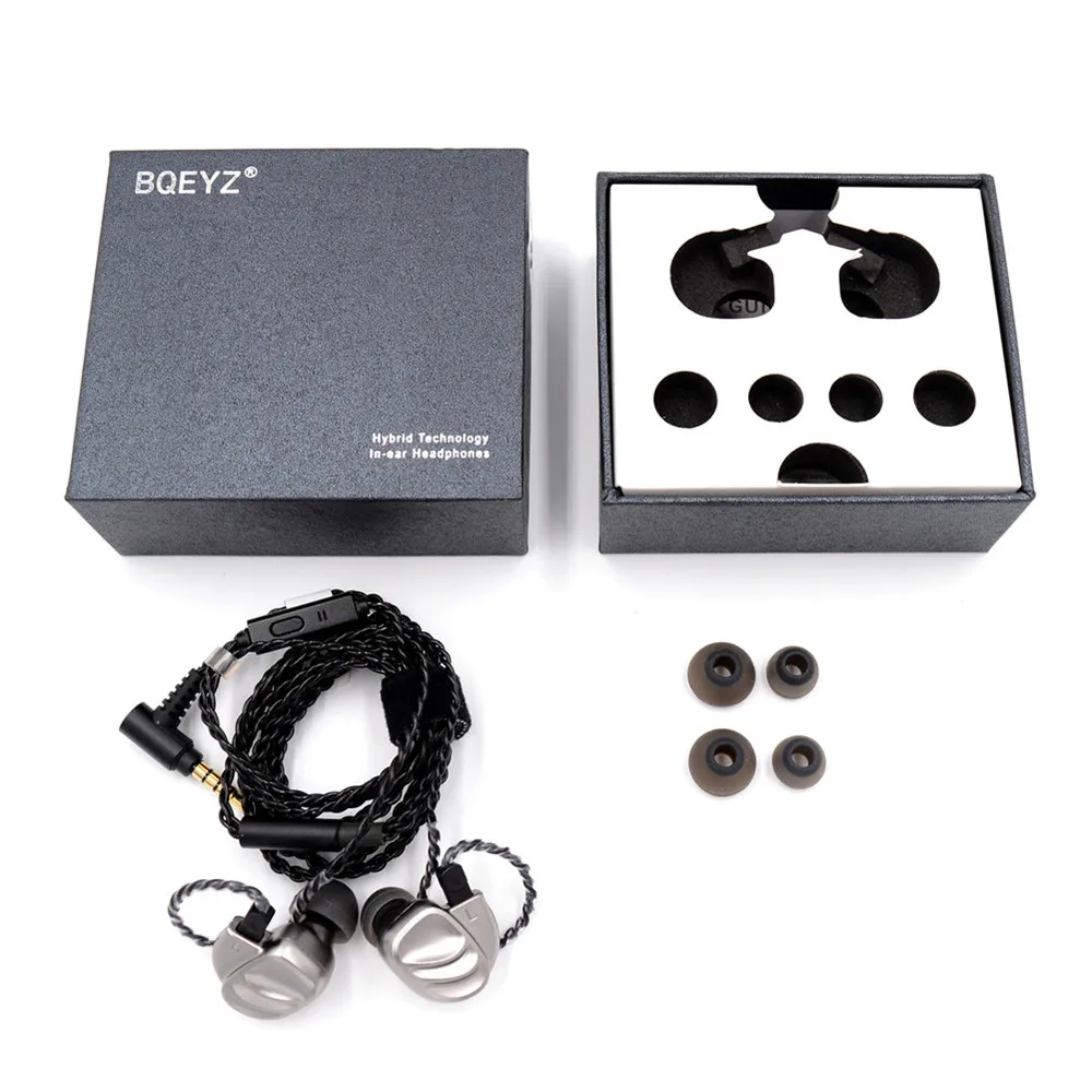 BQEYZ KC2 2DD + 2BA металлические наушники Шум шумоподавления стерео гарнитура Bluetooth 0 78