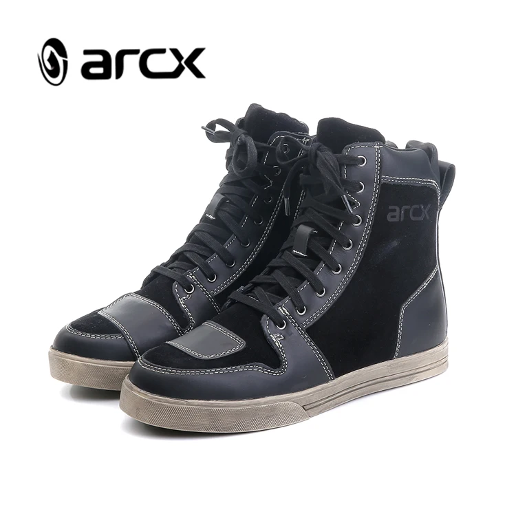 ARCX Motorcycle Boots Waterproof Cow Leather Moto Riding Men Road Street Casual Shoes Motocross Breathable L60628 | Автомобили и