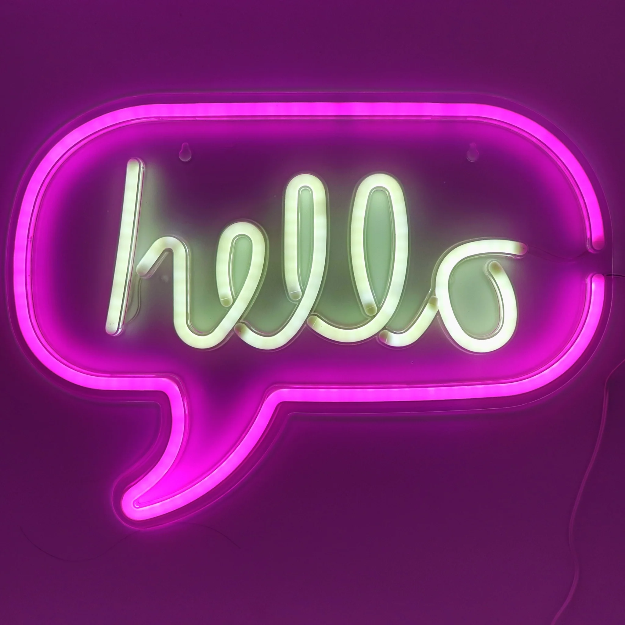 TONGER Hello акриловый настенный светодиодный неоновый знак наружное Рождественское