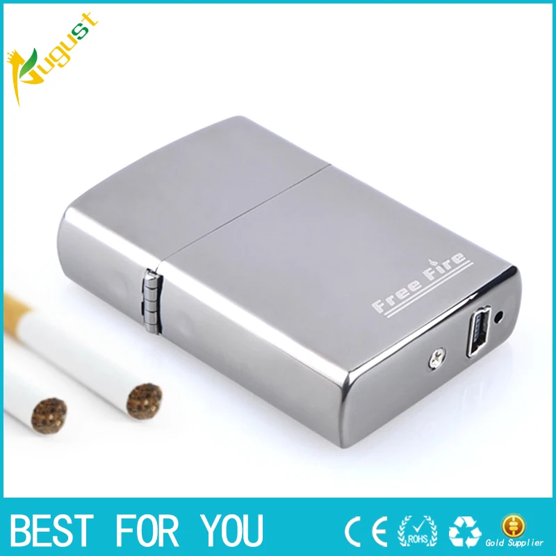 100 шт/партия Золотой металлический usb прикуриватель подарок продвижение USB