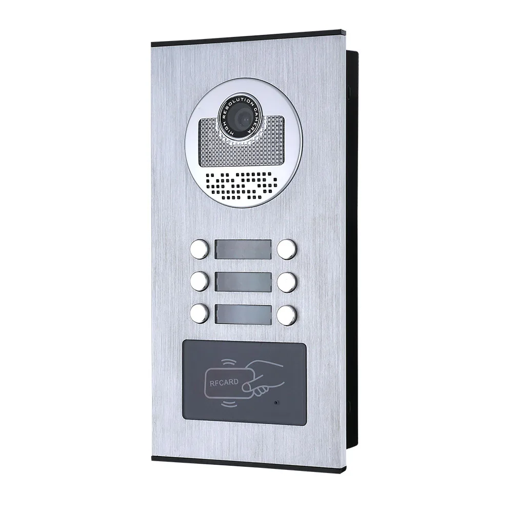 3/4/5/6 Apartments 7 inch Record Monitor Wifi Wireless Video Door Phone Doorbell Intercom System RFID IR-CUT 1000TVL