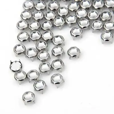 Круглые шпильки со стразами 100 шт. с заклепками сделай сам для тканевых