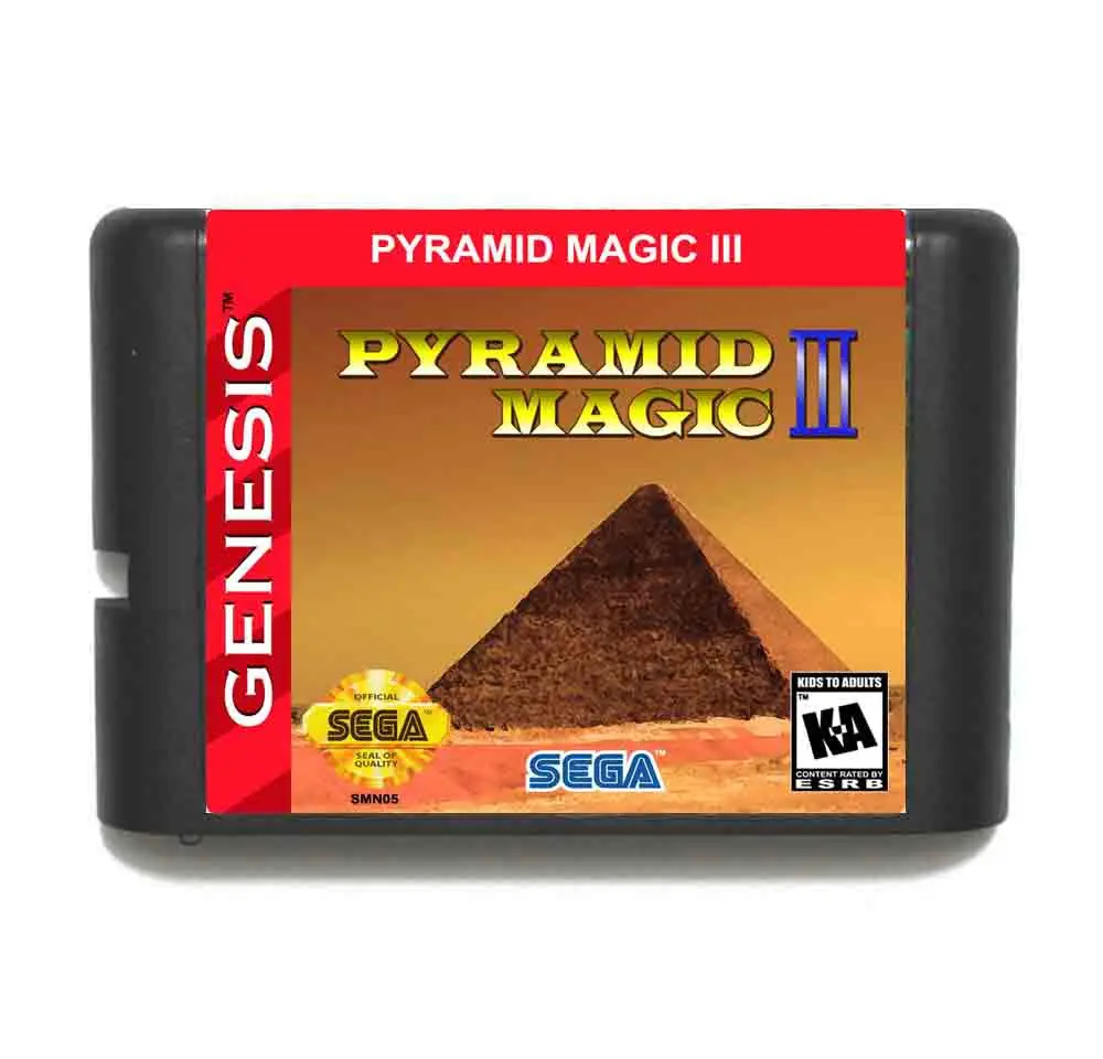 Пирамидка магический 3 16 бит MD карточная игра для 16bit Sega MegaDrive Genesis игровой