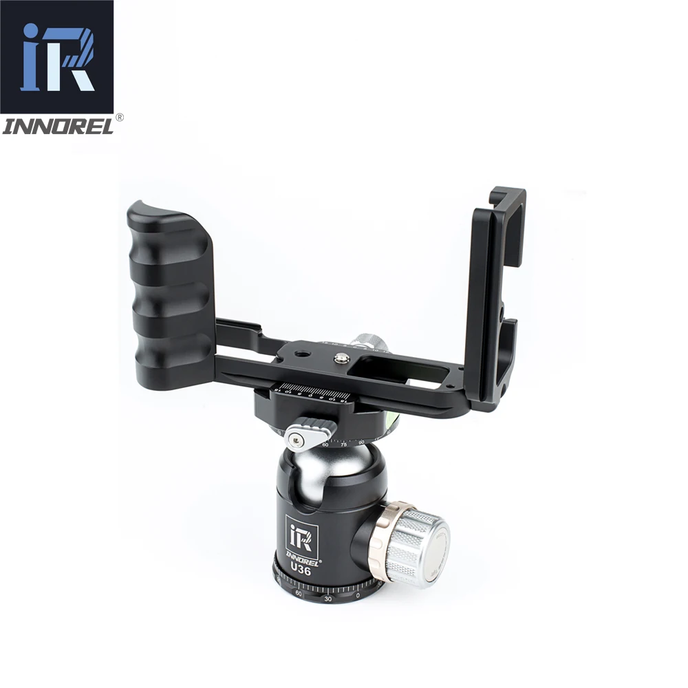 

INNOREL LB-XT3 Aluminum Alloy Quick Release Plate Vertical Shooting Bracket Hand L Plate With 1/4 Tripod Screws For Fujifilm-XT3