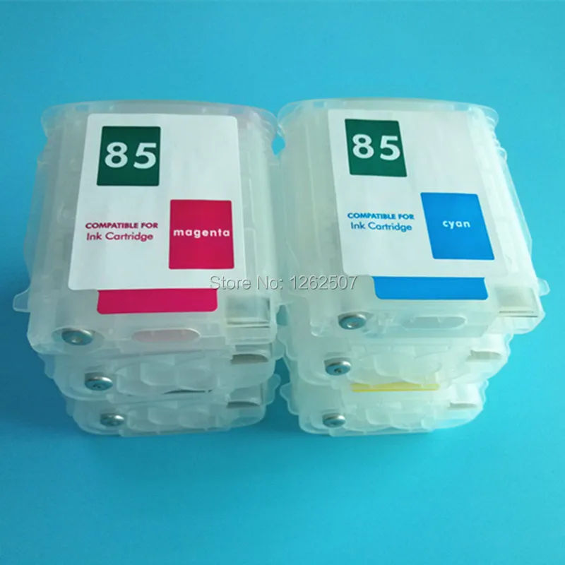 BOMA HP84 HP85 заправляемые картриджи с чипами ARC для принтеров HP Designjet 30 90 130 84 85 |