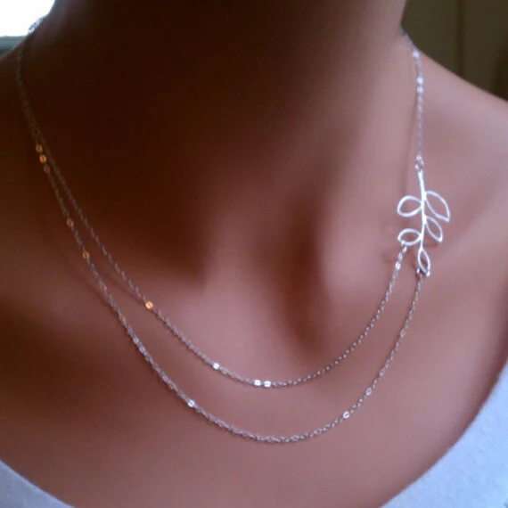 Elessical Мори минималистский женские ювелирные изделия посеребренные двойной Слои