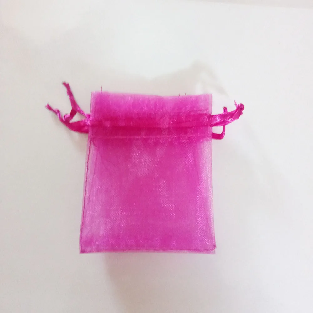 100 шт розово красные подарочные сумки для ювелирных изделий и упаковки Сумка из