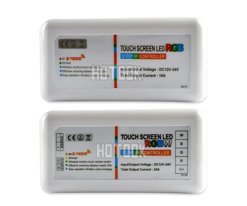 Беспроводной контроллер hotaked 2 4G RGB RGBW сенсорный Радиочастотный пульт ДУ 12 в 24
