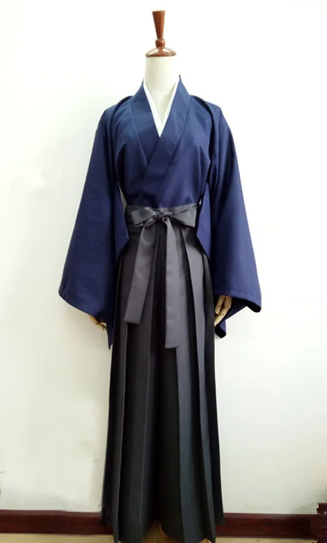 Костюм для косплея Rurouni Kenshin HIMURA KENSHIN Bule на заказ|Костюмы аниме| |
