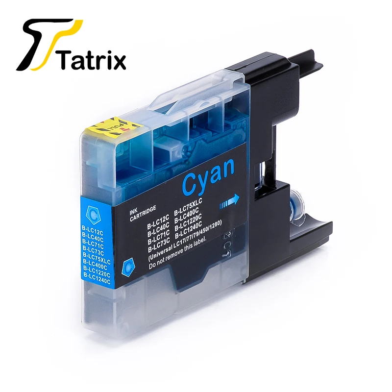 Картриджи Tatrix 8 шт. для Brother LC12 LC40 LC71 LC73 LC75 LC400 LC1220 LC1240 картриджи J6710CDW J6710CDW|ink cartridge|ink