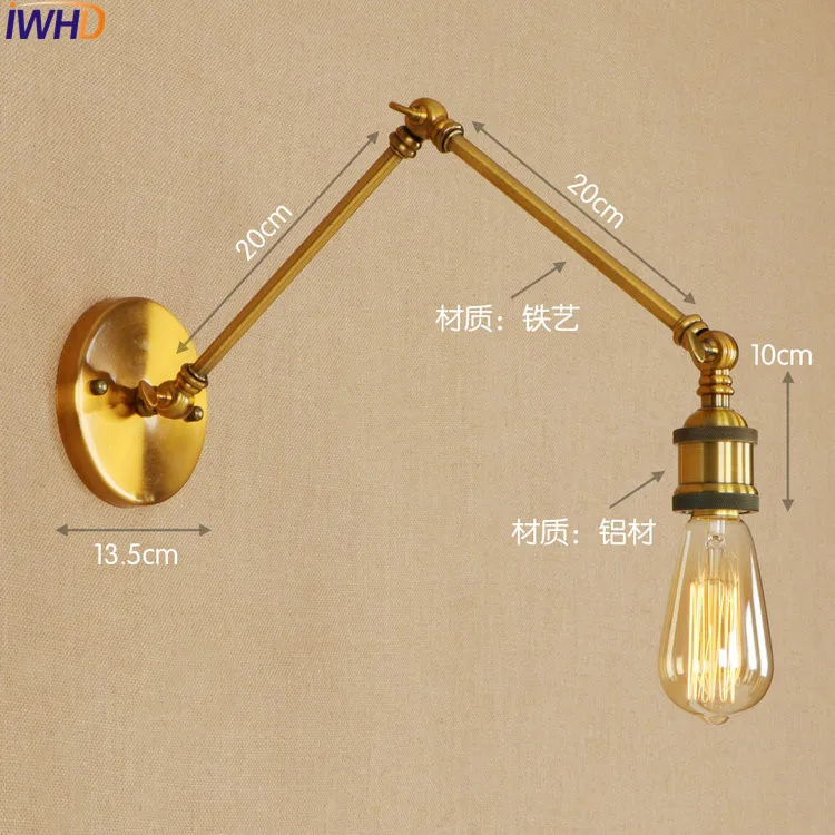 Распашные Настенные светильники Эдисона в стиле ретро | Лампы и освещение