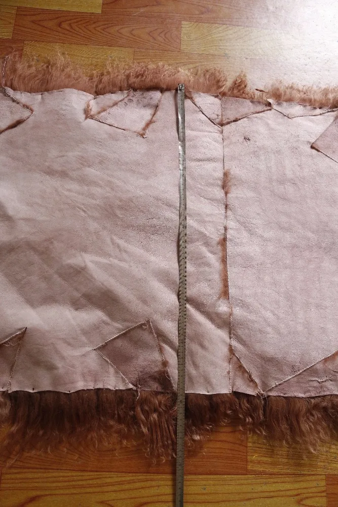 Одеяло цвета хаки из овечьего меха | Дом и сад