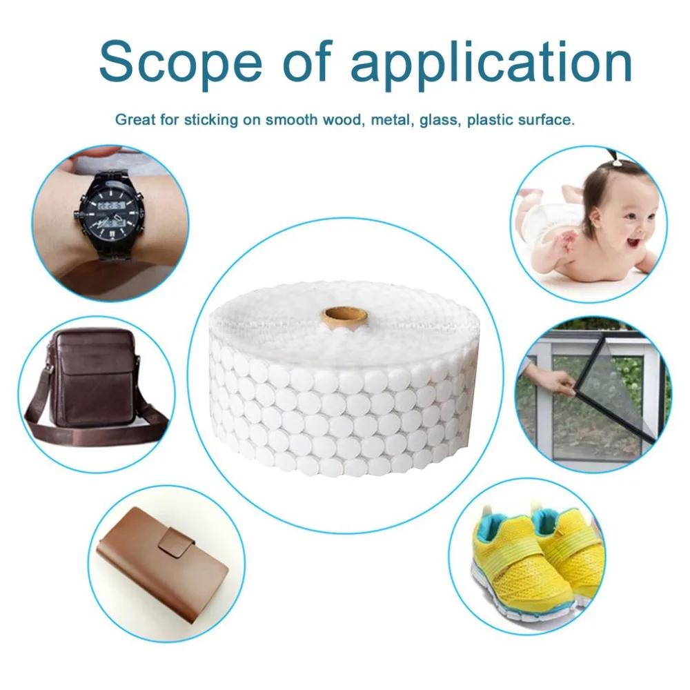 Волшебные нейлоновые наклейки для монет двусторонние клейкие крючки петли диски