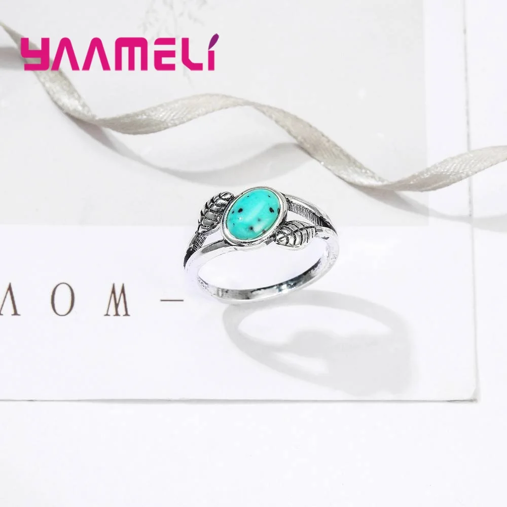 Новые модные ювелирные изделия простой красивый старинный зеленый камень 925