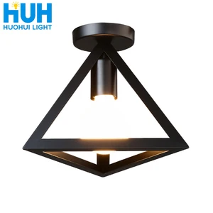 Винтажная потолочная лампа для гостиной, спальни, скандинавский кованый железный Ретро коридор, коридор, проход для гостиной, бара, потолочный светильник