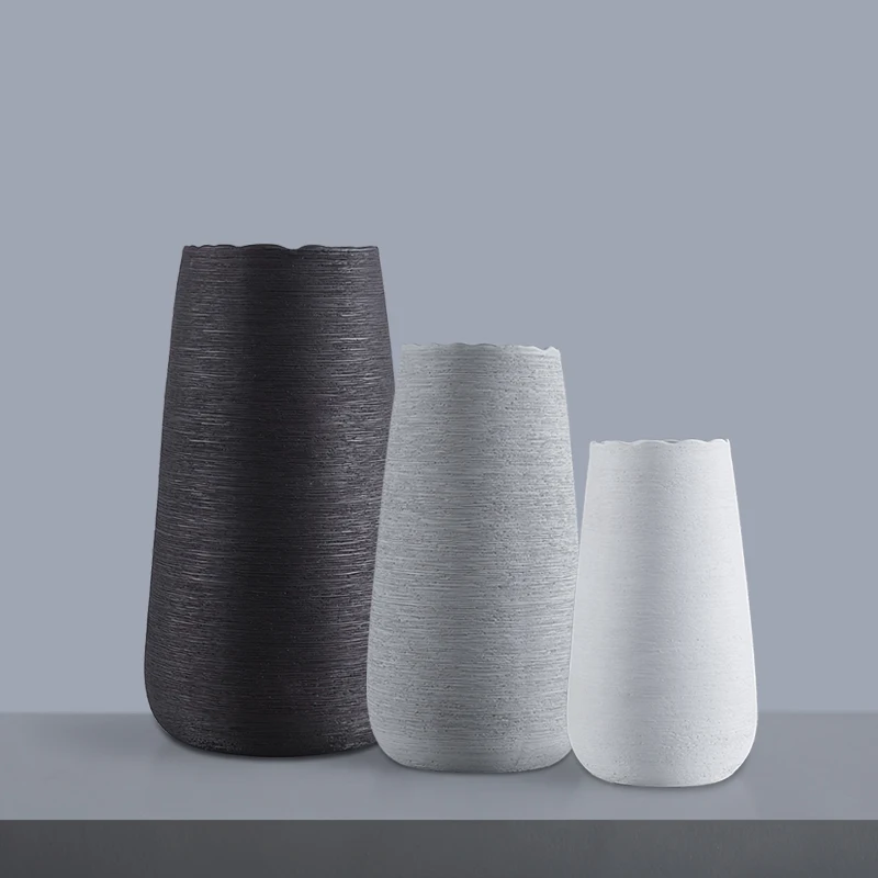 

Ceramic Hand-drawing Vase Home Decoration Decoration White Flower Home Living Room Decoration Jewelry