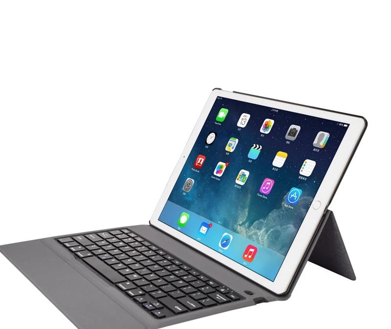 Witsp@ d ультра-тонкий беспроводной Bluetooth чехол для клавиатуры для iPad Pro 12," выпущен, все-в-одном дизайн премиум кожаный чехол