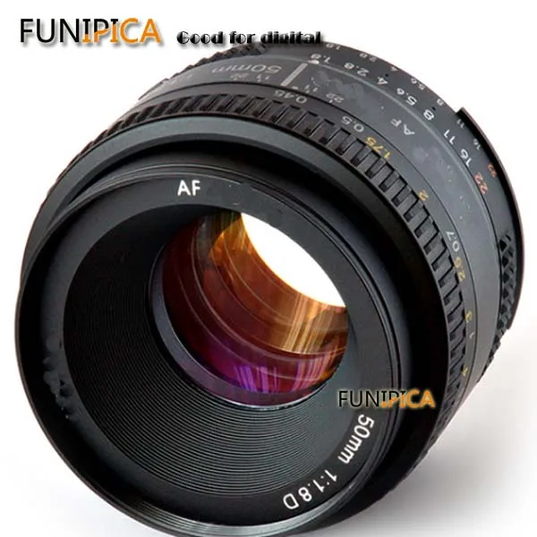 Объектив 50 мм f/1.8D объектив для Nikon D90 D300 D7000 D7100 D7200 D7300 D700 D800 D810 D750 D610 D500 D4s D5 зум