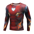 Мужские футболки для косплея Железного человека, Капитана Америки, Тора, 3D спортивная футболка для Хэллоуина
