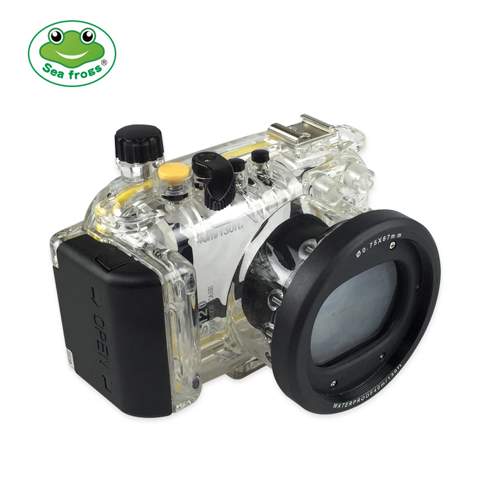 Seafrogs для Canon S120 40 м/130 футов Meikon Корпус Подводной Камеры Для Cannon Дайвинг фотографии аксессуары