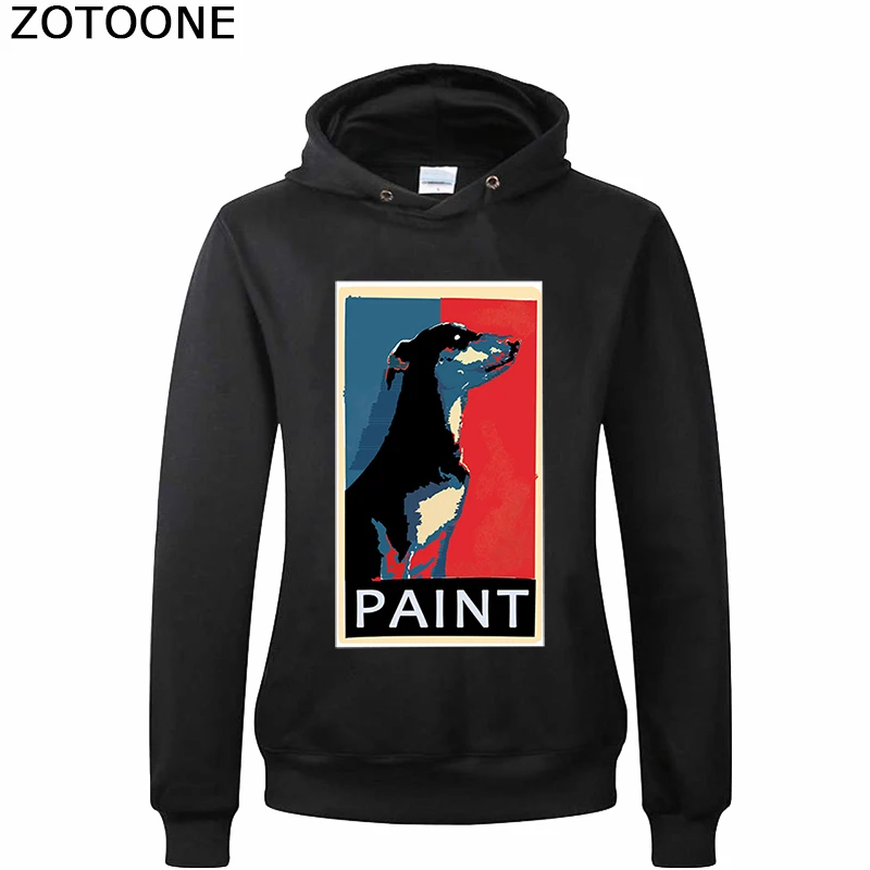 Переводная наклейка ZOTOONE с рисунком собаки моющаяся помощью утюга для толстовки