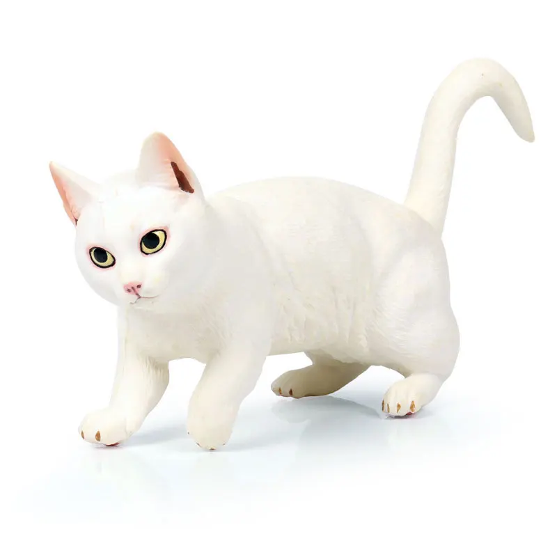 7 &quotмилый статуя кота моделирование белый персидский кот кошка из АБС пластика