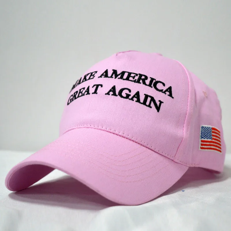 908213 pink Сделать Америку большой снова шляпа шапка Дональда Трампа в стиле Республиканской партии США настроить сетки бейсболка Патриоты шляпа козырек для президента HO935046 - Цвет: 908213 pink
