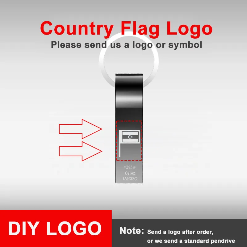 v285w plus Flag Новая usb-флешка hp 128 Гб 64 ГБ 32 ГБ 16 ГБ металлическая Флешка Plus type c otg под заказ USB мультфильм DIY чудо-женщина DJ флэш-память usb - Цвет: v285w plus Flag