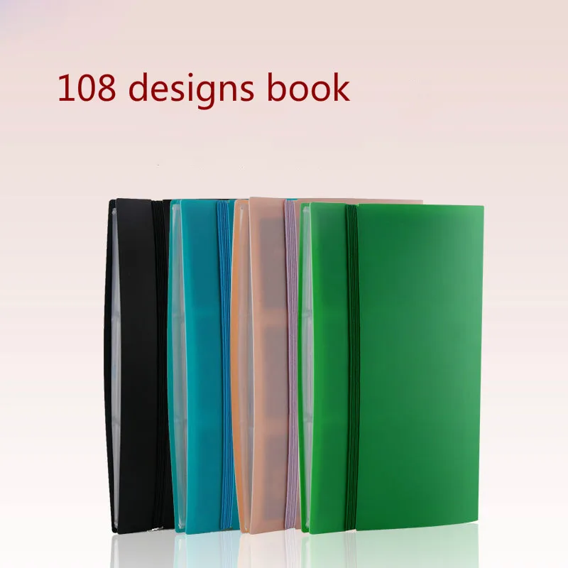 108 шт./Книга цветной рисунок хна трафарет для татуировки мехенди с блестками