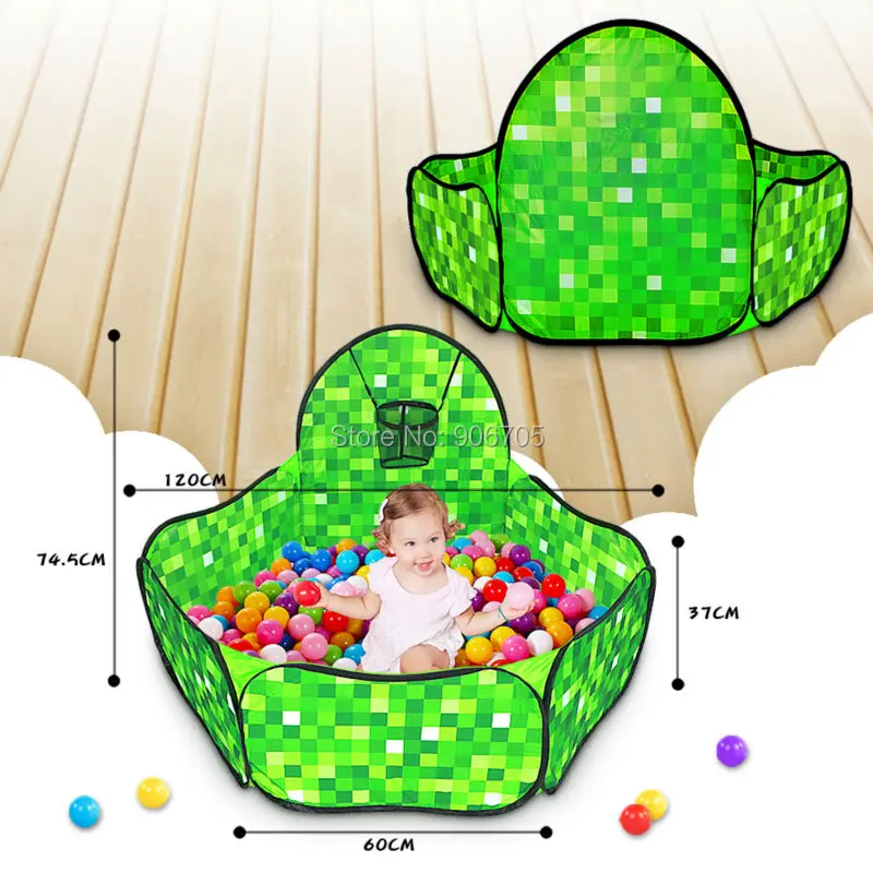 Шестигранная квадратная Игровая палатка с шариками для океана стрельбы Детская